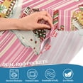 thumbnail image 4 of Yayeee Kitchen Valance Rod Pocket 54" x 18" Living Room Window Curtain, Pink Christmas House, 4 of 6
