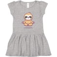 thumbnail image 3 of Inktastic Meditating Sloth Girls Toddler Dress, 3 of 5