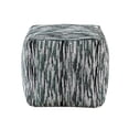 thumbnail image 2 of Puff Otomano Benzara Moderno Verde y Blanco 40x40x40 cm Jacquard, 2 of 6