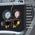 thumbnail image 4 of Lichamp HVAC Gauges with Hoses, AC Manifold Gauge Set R410a R134a R12 R22 Refrigerant Gauges, 4 of 4