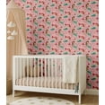 thumbnail image 5 of S4Sassy Peel and Stick Wall Covering, Mermaid Removable Wallwrap - Pink Kids Room Wall Mural, Instant Walls Makeover Sticker for Kid's Room, Self-Adhesive Removable Wallpaper Vinyl - 25"x240", 5 of 9