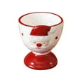 thumbnail image 2 of Christmas Decor Glass&Bottle Ceramic Christmas Egg Cup Funny Christmas Egg Cup Santa Egg Cups Adorable Egg Stand Egg Container Ceramic Egg Supporting Rack Egg Egg Organizer For Serving Break, 2 of 9