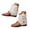 White, variant on Women's Bohemian Tassel Gladiator Sandals Leather Fringe Thong Flip Flops Summer Beach Wedge Heel Western Ankle Boots White,7