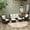 Brown Grey+Off White, variant on Rust-resistant powder coating, water-resistant cushions / Ideal for rainy outdoor areas such as gardens