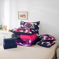 thumbnail image 3 of Game Gamepad Bedding Set Full Size,Afro American Girls Comforter Set,Colorful Abstract Gamer (Comforter+Fitted+Flat Sheet+2 Pillowcases+2 Throw Pillow Covers) 7 Pieces Bed Set, 3 of 4