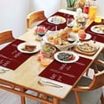 thumbnail image 2 of Funny Placemats Set of 4,Black Holiday Place Mats Decorations Washable Table Mats 12 x 18 Inch (Eat Good Laugh Often Live Well), 2 of 5