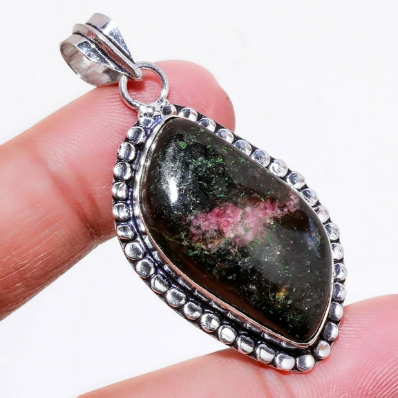 Rhodonite Gemstone Handmade Fashion Ethnic Gifted Pendant Jewelry 2.10" SA 645