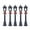 Black-1, variant on 5Pcs 3.1x0.7 Inch Mini Miniature Street Light Model Black Lamp Outdoor Pathway Lantern Post for Christmas Decoration Micro Landscape Creative Christmas Street Lamp Ornaments Black with Garland
