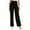009_Black, variant on Wide Leg Trousers Women Lounge Flowy Palazoo Dressy Lightweight Work Travel Fitness Womens Pants Brown