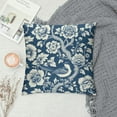 thumbnail image 2 of JRXY Chinoiserie Pillow Covers Blue and White Outdoor Pillows Blue Birds Flowers Throw Pillow Covers Square Cushion Cover Decor for Bedroom Couch Bed Living Room Sofa Chair 12x12in, 2 of 5