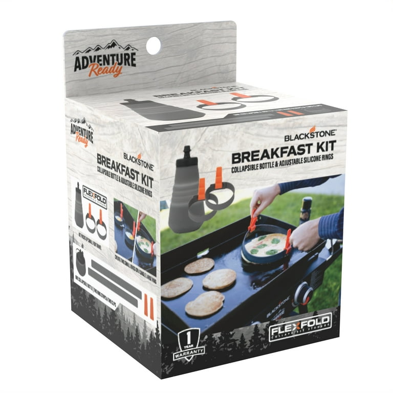 Blackstone Griddle Pancake Art Kit with 3 Molds and 6 Batter Bottles NEW