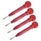 thumbnail image 1 of Uxcell 4-Pack Punzón Automático, 5.2" Punzón de Clavo de Resorte HSS con Tapa de Almohadilla para la Palma para Placa de Acero/Tablero de Madera/Vidrio [Rojo], 1 of 1