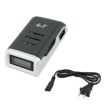 AC 100-240V US Plug LCD Display 4 x AAA/AA Portable 