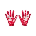 thumbnail image 2 of Guantes de fútbol Under Armour F8 para hombre, color rojo metalizado y plateado, 2 of 2