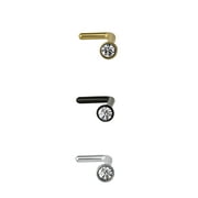 20g Assorted Nose Rings and Studs, 6-Pack
