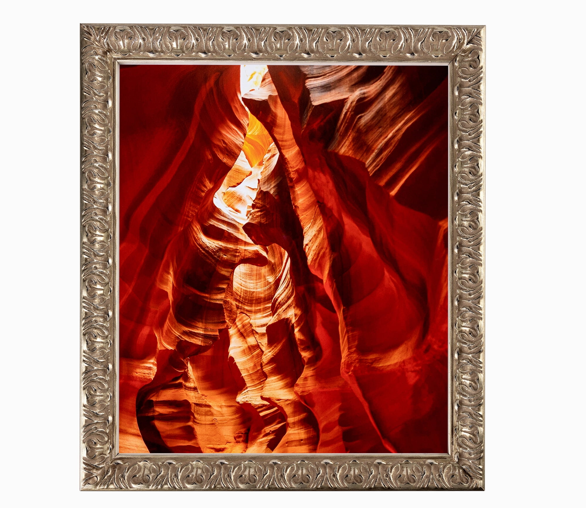 ArtToFrames 18" x 24" Silver Picture Frame, 18x24 inch Silver Wood Poster Frame (WOM-4993),  Pack
