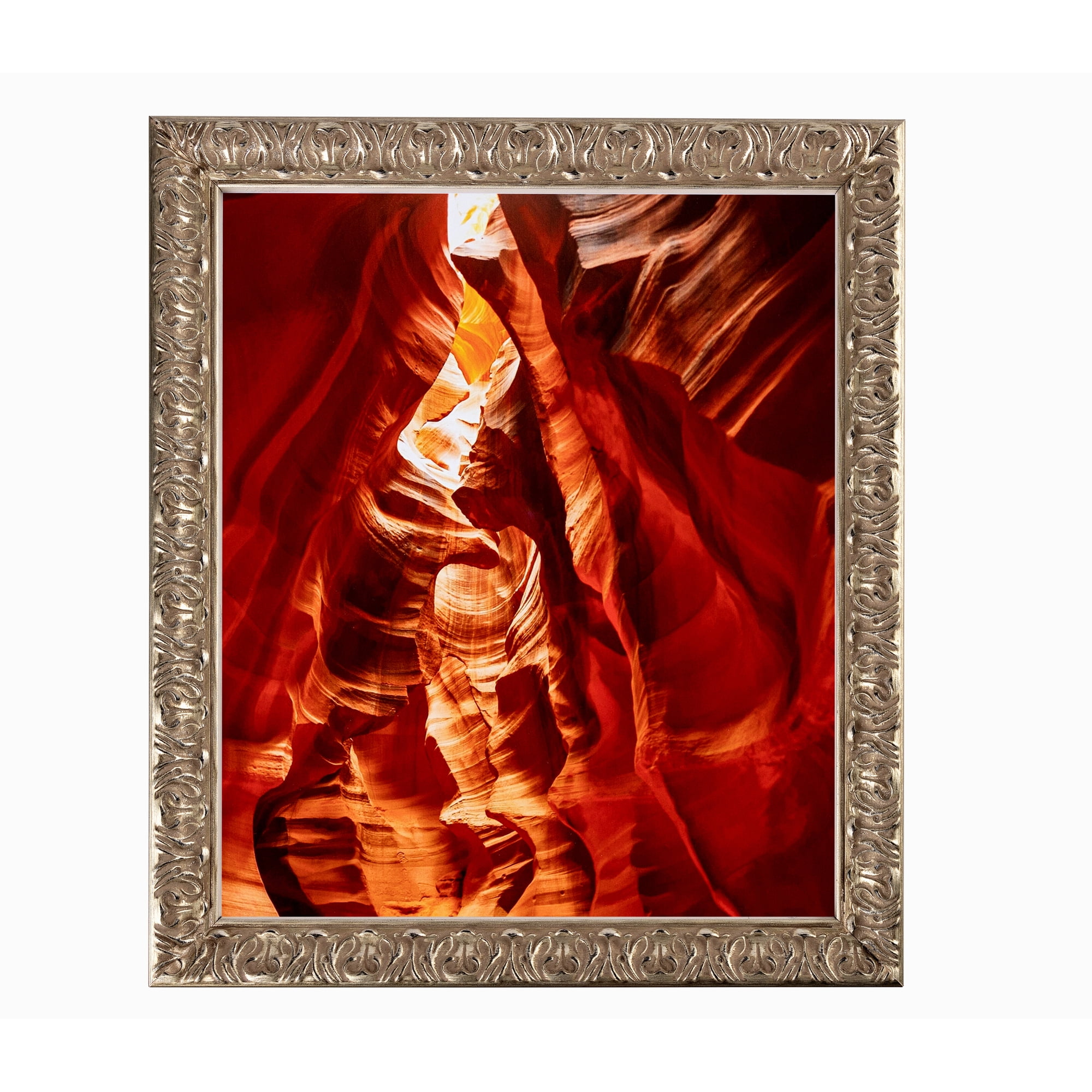 ArtToFrames 19x36" Silver Picture Frame, Silver Wood Poster Frame, with Regular Acrylic and 2 (FBPL-4993)