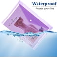 thumbnail image 3 of File Folders A Letter Size Plastic Envelopes with Label Pocket Colo File Folder Document Folder for School Home Work Office Organization Assorted Color, 3 of 6