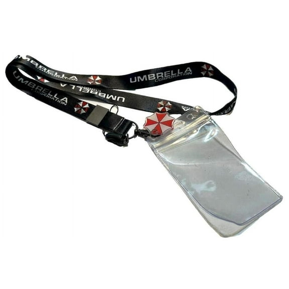 Resident Evil With ID Holder and Charm Lanyard Keychain