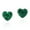 Green, variant on Romantic Hearts Pink Pearl Valentine Love .925 Sterling Silver Stud Earrings