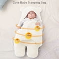 thumbnail image 5 of Manta unisex para bebé, saco de dormir tipo nido para bebé, saco de dormir con capucha para recién nacidos (blanco, de 0 a 3 meses), 5 of 5