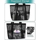 thumbnail image 3 of Beach Bags for Women, Large Mesh Pool Tote Bag with Zip Waterproof Pocket, Summer Holiday Essentials Family Travel Bag, 3 of 4