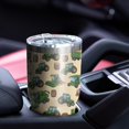 thumbnail image 4 of 30oz Cartoon Tractors Barns Beige Pattern Tumblers Stainless Steel Tumbler with Lid and Straw,Vacuum Insulated Double Wall Travel Tumbler Cups Mug with Cleaning Brush for Coffee,Tea, 4 of 7