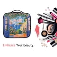 thumbnail image 6 of FORMRS Travel Makeup Bag Large Capacity Train Case Cosmetic Organizer with Adjustable Dividers, Blue Window, 6 of 8