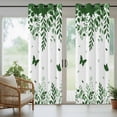 thumbnail image 5 of Outdoor Curtains for Patio Waterproof, Green Spring Botanical Outdoor Privacy Panels Grommet, Weeping Eucalyptus Butterfly Blackout Outside Curtains for Porch/Cabana/Pergola/Gazebo 54"x95", 1 Panel, 5 of 8