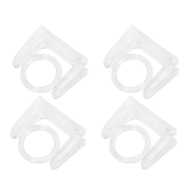 Soporte de barra orientable para montaje en pared, soporte para cortinas, sin taladros, soportes de fijación para cortinas, persianas, 2 pares