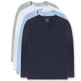 thumbnail image 2 of Brix Boys' Long Sleeve Tees - Shirts 4 Pack Cotton Crewneck Multipack., 2 of 4