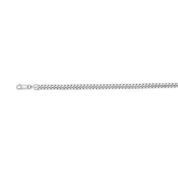 JewelStop .925 Sterling Silver 4.8mm Miami Cuban Link Chain Necklace, Lobster Clasp - 24 Inches, 34.7gr.