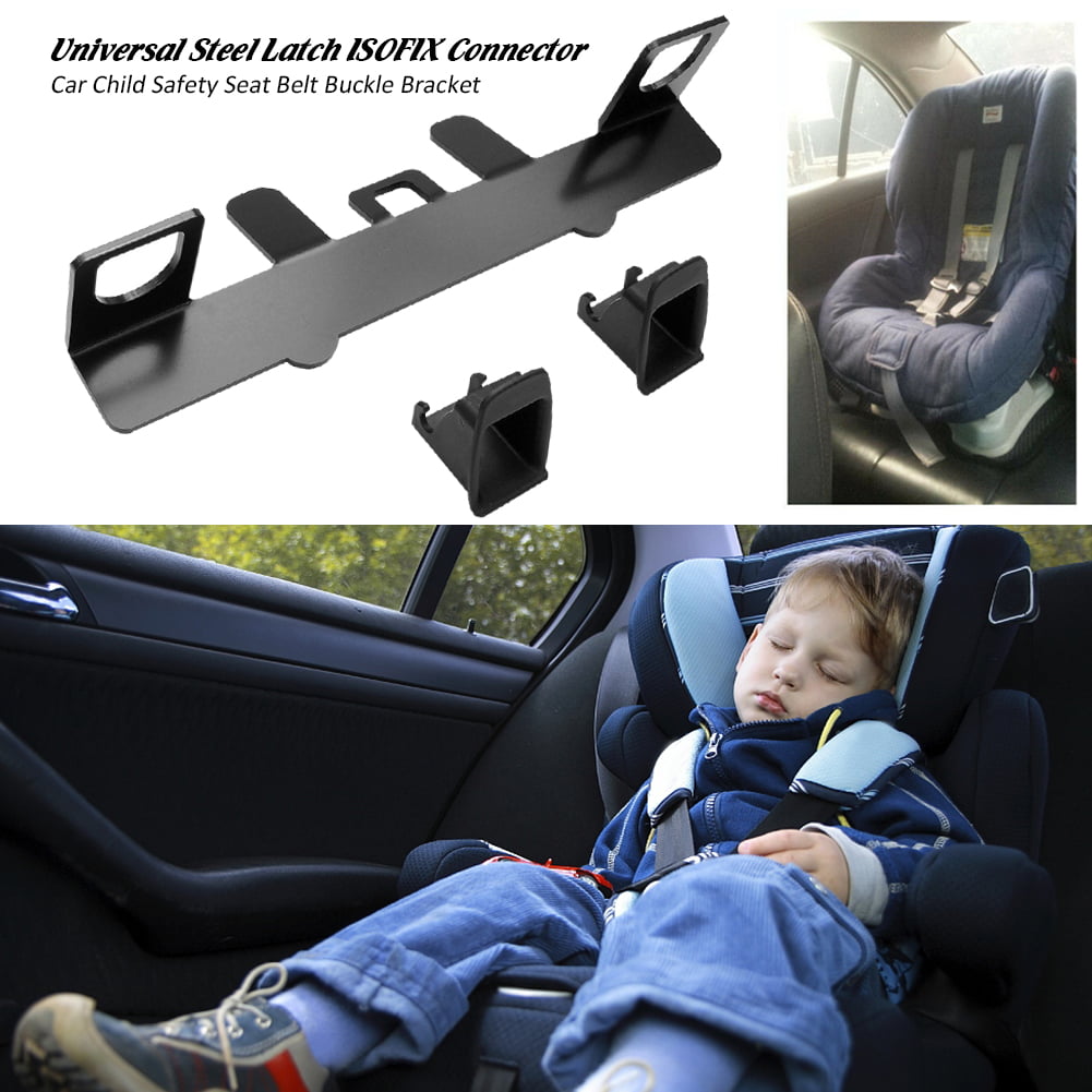 Steel Latch ISOFIX Connector Car Seat Belt Buckle Bracket For Child Safety Seat 
