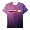 thumbnail image 4 of Shirts for Women Summer Round Neck German Flag Printed Top Loose Fit Soft Polyester Breathable Lightweight Casual Daily Wear Graphic Tee L Size Spring Summer Womens Tops, 4 of 4