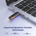 thumbnail image 2 of Unidad flash JOIOT de 512 GB USB-C + USB 3.0 para smartphone, color negro, 2 of 7