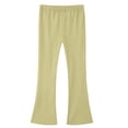 thumbnail image 2 of Kids Girls Flare Leggings School Uniform Pants High Waist Soft Stretch Casual Pants Girls Bottoms Trousers with Pockets 3-4T, 2 of 4