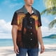 thumbnail image 3 of Balery Sunset Western Cowgirl Camisas hawaianas de manga corta para hombre, camisas playeras de corte holgado, camisas de vacaciones con botones,Medium, 3 of 7