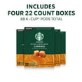 thumbnail image 3 of (4 pack) Starbucks Caramel, Hot or Iced Coffee, Flavored K-Cup Coffee Pods, 22 Count​, 3 of 12