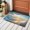 blue, variant on Sunset Beach Bathroom Mats 2x3 FT, Non Slip Small Kitchen Mat, Spray Ocean Waves Sky Nature Scenery Washable Soft Backed Front Door Throw Rugs Non-Shedding Indoor Outdoor Doormat for Entryway Sink