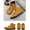 Yellow, variant on Women Shoes Fall/Winter Plush Waterproof Snow Warmth Breathability High-top Casual Cotton Couples Shoes Boots for Women 2023 on Clearance