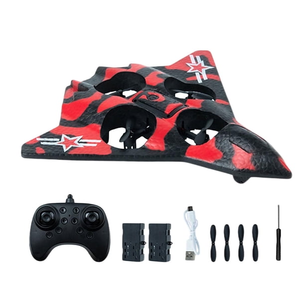 Helicóptero de control remoto, bolsa de regalo, modelo fácil de controlar, juguete volador para exteriores para adultos, adolescentes y niños. Batería doble roja