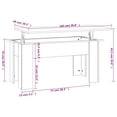 thumbnail image 4 of vidaXL Coffee Table Smoked Oak 101x49x52 cm Engineered Wood, 4 of 5