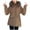 Khaki, variant on IROINNID Women's Winter Warm Mid-Length Coat Solid Color Parka Long Sleeve Outwear, Beige