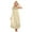 Beige, variant on Women's Silk Satin Nightgown Cooling Sleeveless Sleepwear Casual Wide Strap Nightshirts Loose Boat Neck Pajama Dress Comfy Ruffle Trim Loungewear