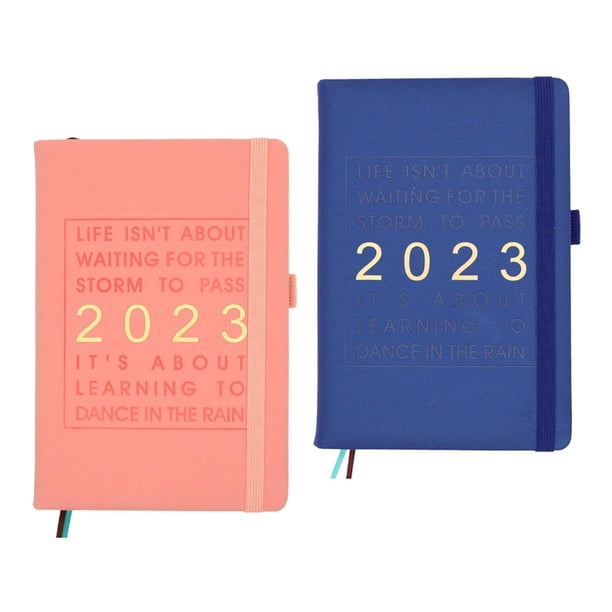 Planner Notebook,2023 Planner Notebook with Pen Loop,Goal Habit Schedule Journal A5 Calendar,Weekly and Monthly Planner Daily Organizer,Paper Hardcover Diary Noting Agenda,Office Supplies Salvador Cuaderno planificador