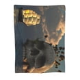 thumbnail image 1 of Skull Sea Island Throw Blanket, Super Soft Anti-Pilling Flannel Bed Blankets, 40"x30", 1 of 8