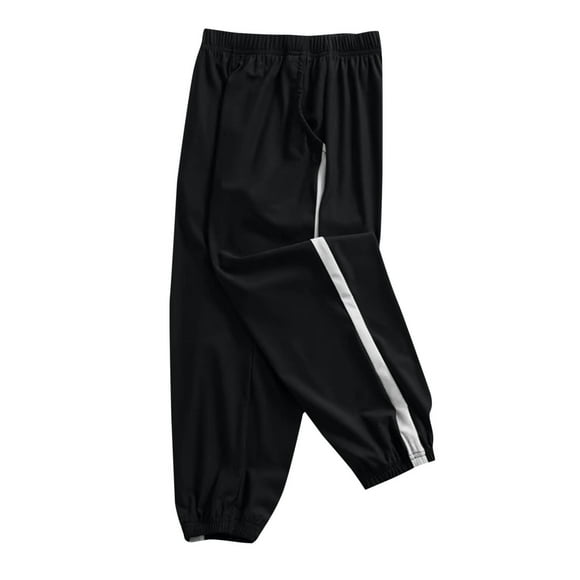Odeerbi 3-13 Años Niños Niñas Hielo Seda Pantalones de Ejercicio de Secado Rápido Athletic Deportes Jogger Pantalones Verano Elástico Joggers Cintura Con Bolsillo
