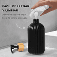 thumbnail image 3 of Dispensador Jabon Líquido 540 Ml Jabonera Bano Con Etiqueta Xtellar Negro, 3 of 3
