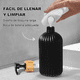 thumbnail image 3 of Dispensador Jabon Líquido 540 Ml Jabonera Bano Con Etiqueta Xtellar Negro, 3 of 3