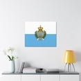 thumbnail image 6 of San Marino Country Flag Canvas Vibrant Wall Art Unframed Home Decor, 6 of 13